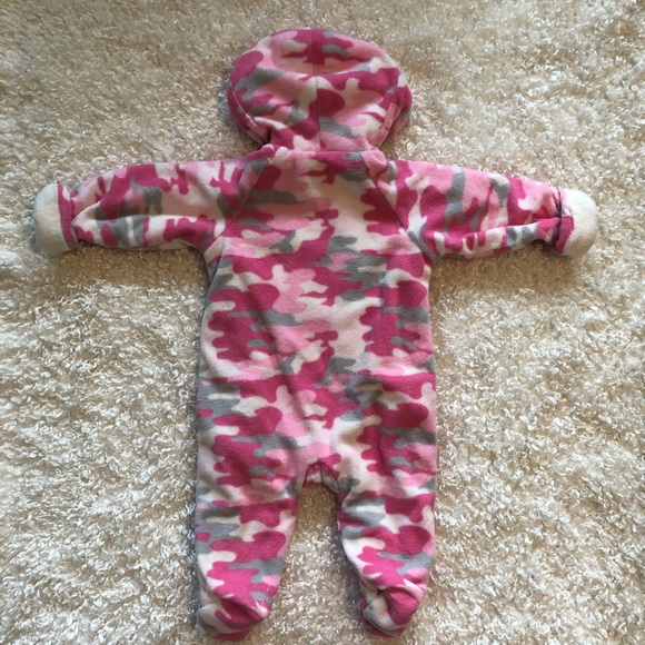 Healthtex 3/6M pink camouflage snowsuit zip up - Picture 9 of 9
